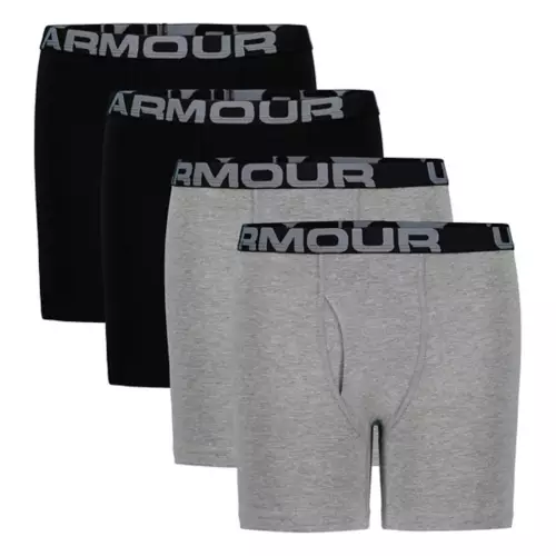 Boys' Under Armour Cotton 4 Pack Boxer Briefs 3 Boys' Under Armour Cotton 4 Pack Boxer Briefs