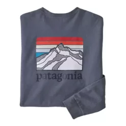 Men's Patagonia Long Sleeve Line Logo Ridge Responsibili-Tee