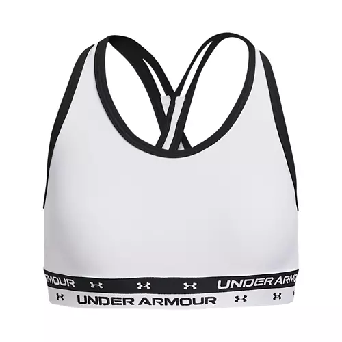Girls' Under Armour Crossback Solid Sports Bra 3 Girls' Under Armour Crossback Solid Sports Bra
