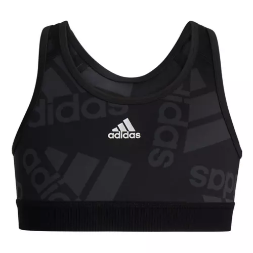 Girls' Adidas All Over Print Tech Sports Bra 3 Girls' Adidas All Over Print Tech Sports Bra