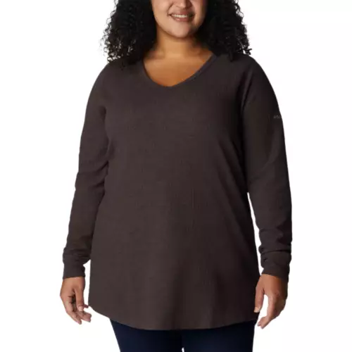 Women's Columbia Plus Size Pine Peak Long Sleeve Thermal Tunic Length T-Shirt 3 Women's Columbia Plus Size Pine Peak Long Sleeve Thermal Tunic Length T-Shirt