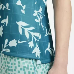 Women's Nike Breathe Sleeveless Printed Floral Golf Polo -O’Neill Shop 19495671896 3