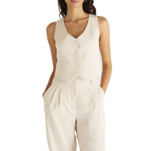 Z-Supply Women's Z Supply Eleanor Twill Vest 3 Z-Supply Women's Z Supply Eleanor Twill Vest