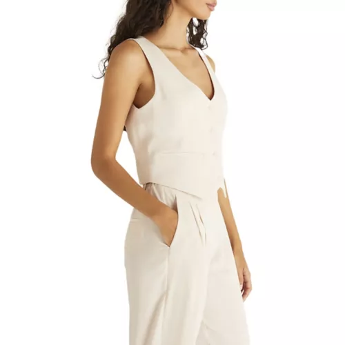 Z-Supply Women's Z Supply Eleanor Twill Vest 4 Z-Supply Women's Z Supply Eleanor Twill Vest - Image 2