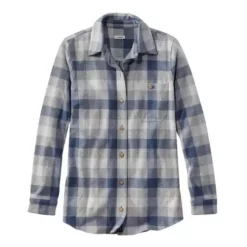 L.L.Bean Women's L.L. Bean Favorite Knit Plaid Shirt -O’Neill Shop 19522762932 2