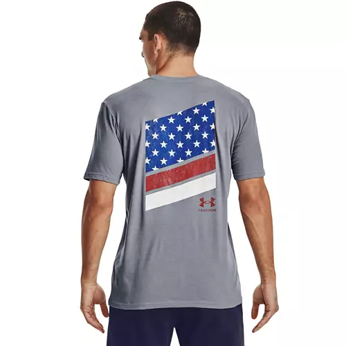 Men's Under Armour Freedom Amp Back Flag T-Shirt 6 Men's Under Armour Freedom Amp Back Flag T-Shirt - Image 4