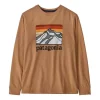 Boys' Patagonia Long Sleeved Regen Organic Logo T-Shirt -O’Neill Shop 19569908138