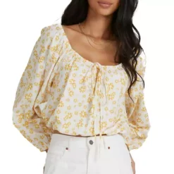 Women's Roxy Soho Sessions Long Sleeve Off The Shoulder Top