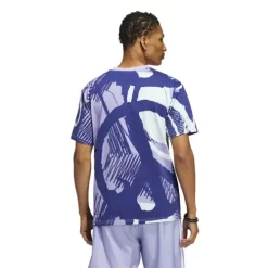 Men's Adidas Adiplay Allover Print Short Sleeve T-Shirt -O’Neill Shop 19573676726 2