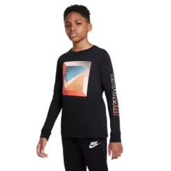 Boys' Nike Sportswear Graphic Long Sleeve T-Shirt -O’Neill Shop 19587168920 11