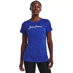 Women's Under Armour Tech Twist Script Wordmark Short Sleeve T-Shirt -O’Neill Shop 19603906431 2