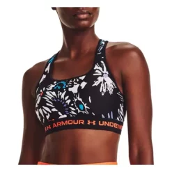 Women's Under Armour Crossback Print Mid Sports Bra