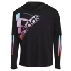 Girls' Adidas Long Sleeve Curved Hem Hooded T-Shirt -O’Neill Shop 19621932542 1