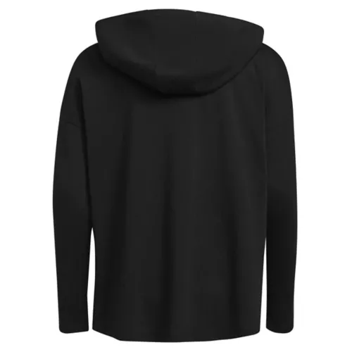 Girls' Adidas Long Sleeve Curved Hem Hooded T-Shirt 5 Girls' Adidas Long Sleeve Curved Hem Hooded T-Shirt - Image 3