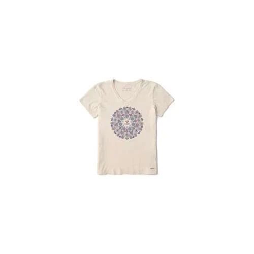 Women's Life Is Good Wildflower Primal Mandala Crusher V-Neck T-Shirt 3 Women's Life Is Good Wildflower Primal Mandala Crusher V-Neck T-Shirt