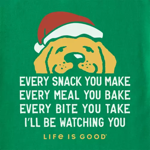 Women's Life Is Good I'll Be Watching You Dog Long Sleeve T-Shirt 4 Women's Life Is Good I'll Be Watching You Dog Long Sleeve T-Shirt - Image 2