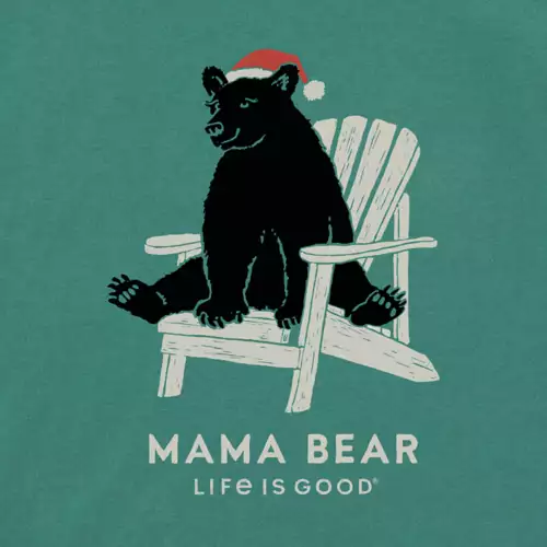 Women's Life Is Good Mama Bear Holiday Adiron Long Sleeve T-Shirt 4 Women's Life Is Good Mama Bear Holiday Adiron Long Sleeve T-Shirt - Image 2