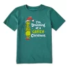 Kids' Life Is Good Grinch Dreaming Of A Green Christmas Crusher T-Shirt -O’Neill Shop 19629327334