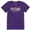Women's Life Is Good Mom Dogs Short Sleeve T-Shirt -O’Neill Shop 19629351915