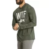 Men's Life Is Good WTF Active Hooded Long Sleeve T-Shirt -O’Neill Shop 19629377396