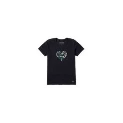 Women's Life Is Good Leafy Heart Crusher-Lite V-Neck T-Shirt