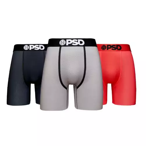Men's PSD Solids MM 3-Pack Boxer Briefs 3 Men's PSD Solids MM 3-Pack Boxer Briefs