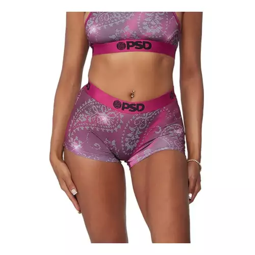 Women's PSD Graphic Boy Shorts 3 Women's PSD Graphic Boy Shorts