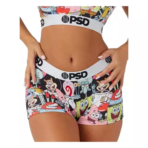 Women's PSD SpongeBob Boy Shorts 3 Women's PSD SpongeBob Boy Shorts