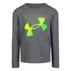 Toddler Boys' Under Armour Poppin Logo Long Sleeve Shirt
