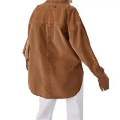 Women's Free People Baby Cord Button Up Shirt -O’Neill Shop 19679001643 2