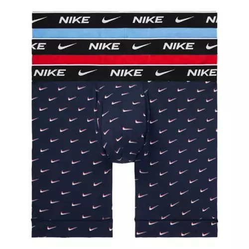 Men's Nike Dri-FIT Essential Cotton Stretch 3 Pack Boxer Briefs 3 Men's Nike Dri-FIT Essential Cotton Stretch 3 Pack Boxer Briefs
