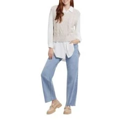 Women's Tribal Crop Sweater Vest