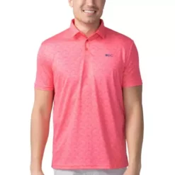 Men's Black Clover Paisley Button Up Golf Polo