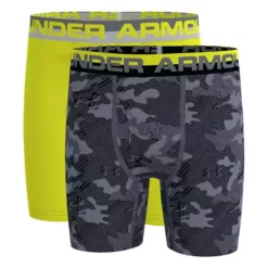Boys' Under Armour Printed 2 Pack Boxer Briefs