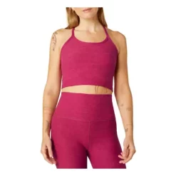 Women's Beyond Yoga Spacedye Slim Racerback Cropped Sports Bra