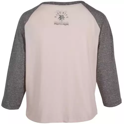 Women's Salt Life No Bad Vibes Raglan Graphic T-Shirt 4 Women's Salt Life No Bad Vibes Raglan Graphic T-Shirt - Image 2