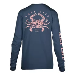 Women's Salt Life Crab Tropics Long Sleeve T-Shirt 9 Women's Salt Life Crab Tropics Long Sleeve T-Shirt -O’Neill Shop 88985643267 3